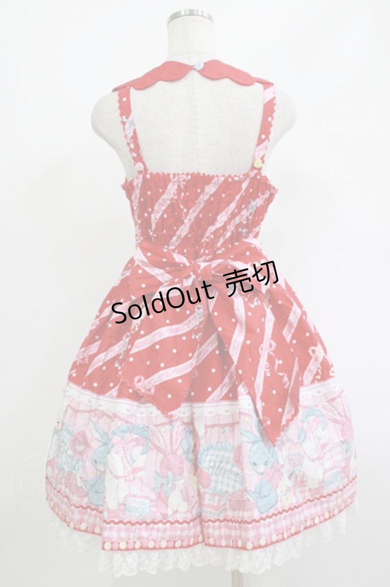 画像3: Angelic Pretty / MELODY TOYS襟付ジャンパースカートSet Free アカ H-26-05-11-009-AP-OP-NS-ZH (3)