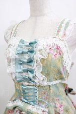 画像4: metamorphose / royalジャガードコルセット風ジャンパースカート サイズ1 ミント H-26-05-11-010-ME-OP-NS-ZH (4)