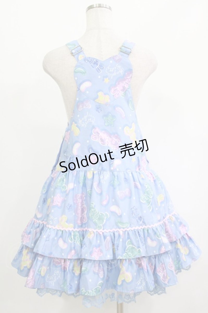画像3: Angelic Pretty / Jelly Candy Toysハートサロペット Free ブルー H-26-05-11-013-AP-OP-NS-ZH (3)