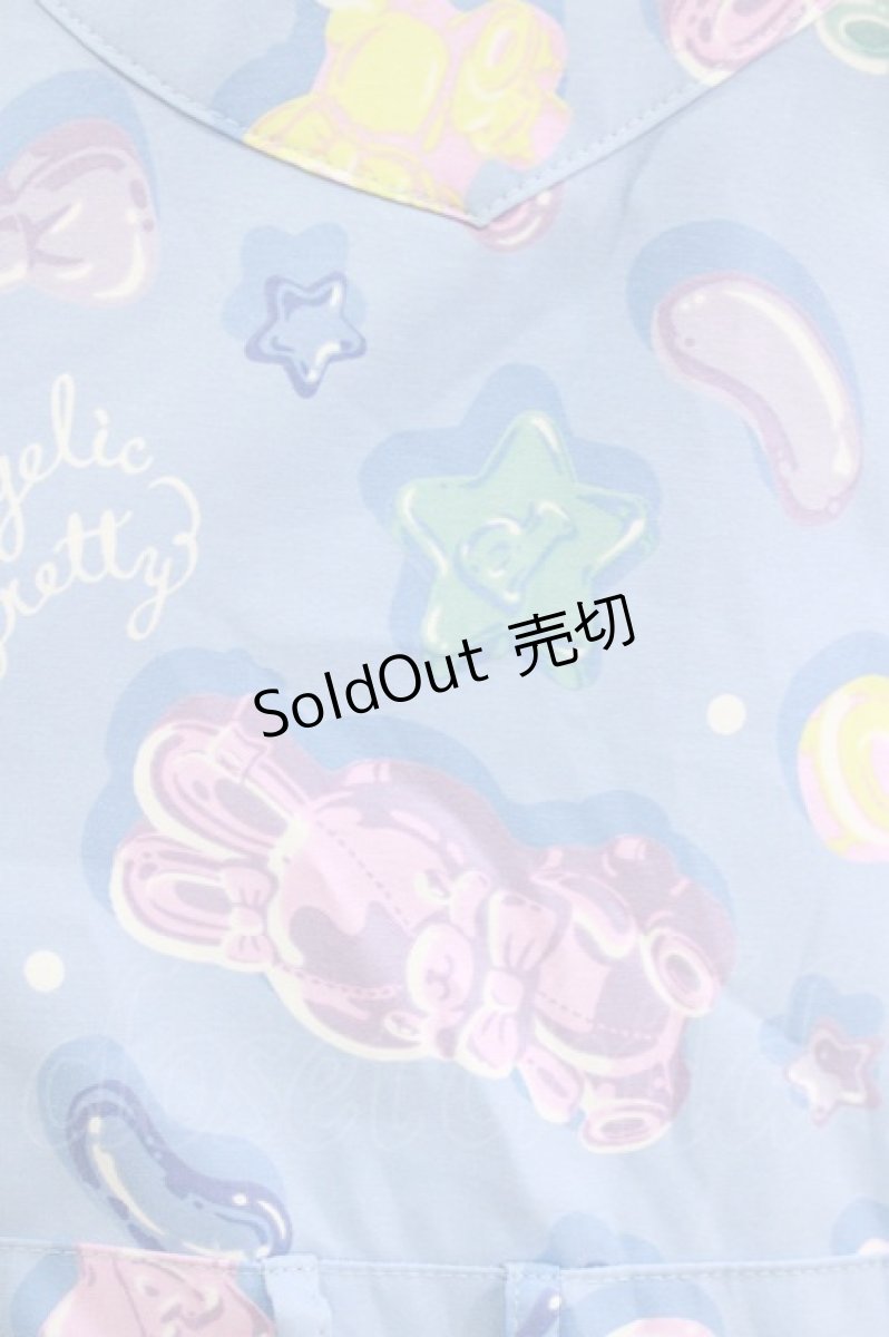 画像4: Angelic Pretty / Jelly Candy Toysハートサロペット Free ブルー H-26-05-11-013-AP-OP-NS-ZH (4)