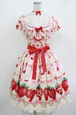 画像1: Angelic Pretty / Melty Berry Princessワンピース Free シロ H-26-05-11-002-AP-OP-NS-ZH (1)