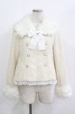 画像1: metamorphose / Charlotteリボンショートコート Free オフ H-26-05-11-018-ME-CO-NS-ZH (1)