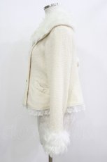 画像2: metamorphose / Charlotteリボンショートコート Free オフ H-26-05-11-018-ME-CO-NS-ZH (2)