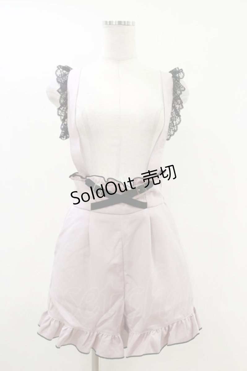 画像1: DearMyLove / ガーターデザインサス付ショートパンツ M ピンク H-26-05-12-054-EL-PA-NS-ZH (1)