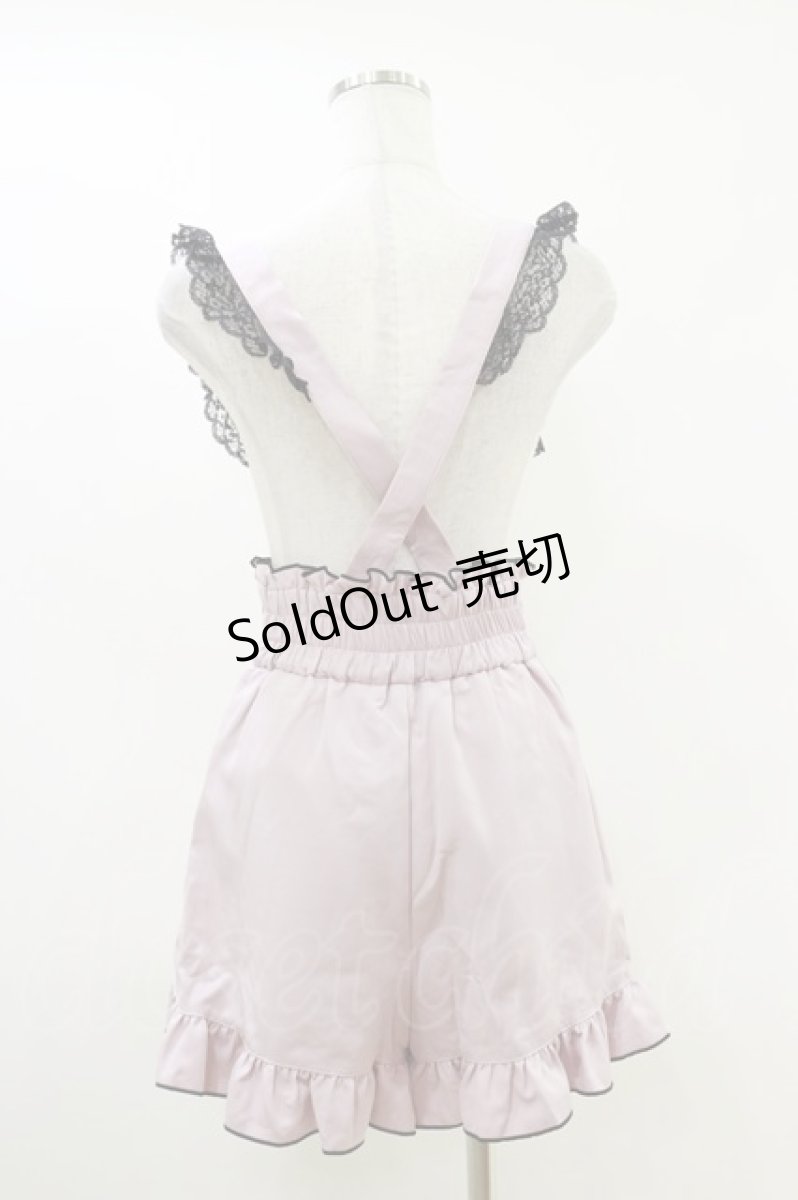 画像2: DearMyLove / ガーターデザインサス付ショートパンツ M ピンク H-26-05-12-054-EL-PA-NS-ZH (2)