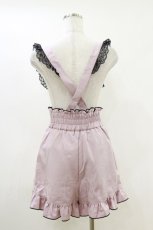 画像2: DearMyLove / ガーターデザインサス付ショートパンツ M ピンク H-26-05-12-054-EL-PA-NS-ZH (2)