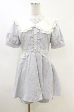 画像1: Ank Rouge / ダブルプチリボンコンビネゾン M サックス H-26-05-12-056-CA-OP-NS-ZH (1)