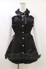 画像1: Secret Honey / ビスチェ切替長袖セットアップ M ブラック H-26-05-12-057-CA-OP-NS-ZH (1)