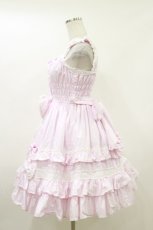 画像3: Angelic Pretty / ぷくぷくハニーシャーリングジャンパースカート Free ピンク H-26-05-12-064-AP-OP-NS-ZH (3)