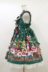 画像3: BABY,THE STARS SHINE BRIGHT / くみゃちゃんのDokiDoki Christmas Party柄ジャンパースカートII Free グリーン H-26-05-12-067-BA-OP-NS-ZH (3)