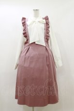 画像1: DearMyLove / レイヤード風ボウタイリボンジャンスカワンピース 4L ピンク H-26-05-12-071-0-OP-NS-ZH (1)