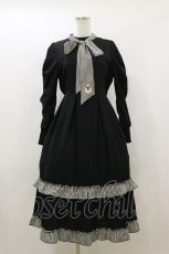 画像1: Maison de FLEUR / Maison de FLEUR×Marroncream×Misako Aoki ギンガムチェックワンピース Free ブラック H-26-05-12-073-LO-OP-NS-ZH (1)