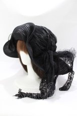 画像1: h.NAOTO / ダメージカスタムHAT  ブラック H-26-05-12-1001-HN-AC-KB-ZH (1)