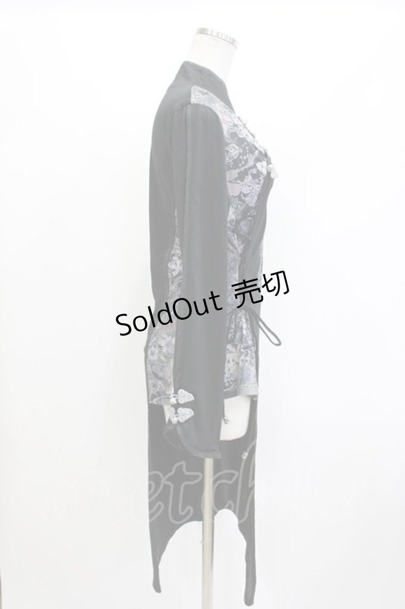 画像2: Qutie Frash / チャイナチュニック  黒 H-26-05-12-1031-QU-TO-AK-ZH (2)