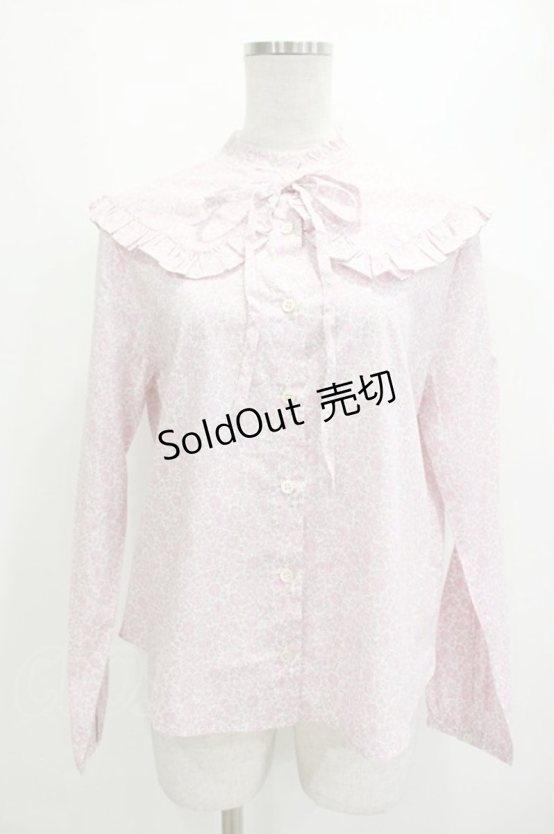 画像1: Jane Marple Dans Le Salon / D’anjo coast cape blouse  ピンク H-26-05-12-1033-JM-BL-KB-ZH (1)