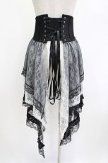 画像3: MR corset / レースサイドテールコルセット  黒×白 H-26-05-12-1010-GO-ZA-KB-ZH (3)