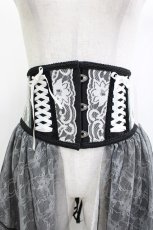 画像4: MR corset / レースサイドテールコルセット  黒×白 H-26-05-12-1010-GO-ZA-KB-ZH (4)