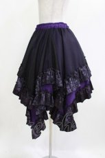 画像2: Qutie Frash / ドラゴンサテンスカート  紫 H-26-05-12-1012-QU-SK-AK-ZH (2)
