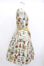 画像2: Jane Marple / Joyful crestのスクエアドレス M アイボリー H-26-05-12-1013-JM-OP-KB-ZH (2)
