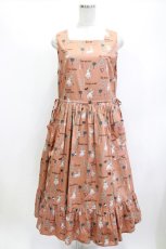 画像1: Jane Marple / The nursery Aliceギャザードレス  アプリコット H-26-05-12-1015-JM-OP-KB-ZH (1)