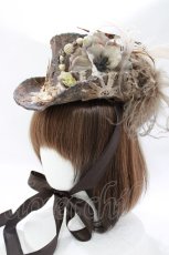画像1: corgi-corgi / フェザーコサージュHAT   H-26-05-12-1002-GO-AC-KB-ZH (1)