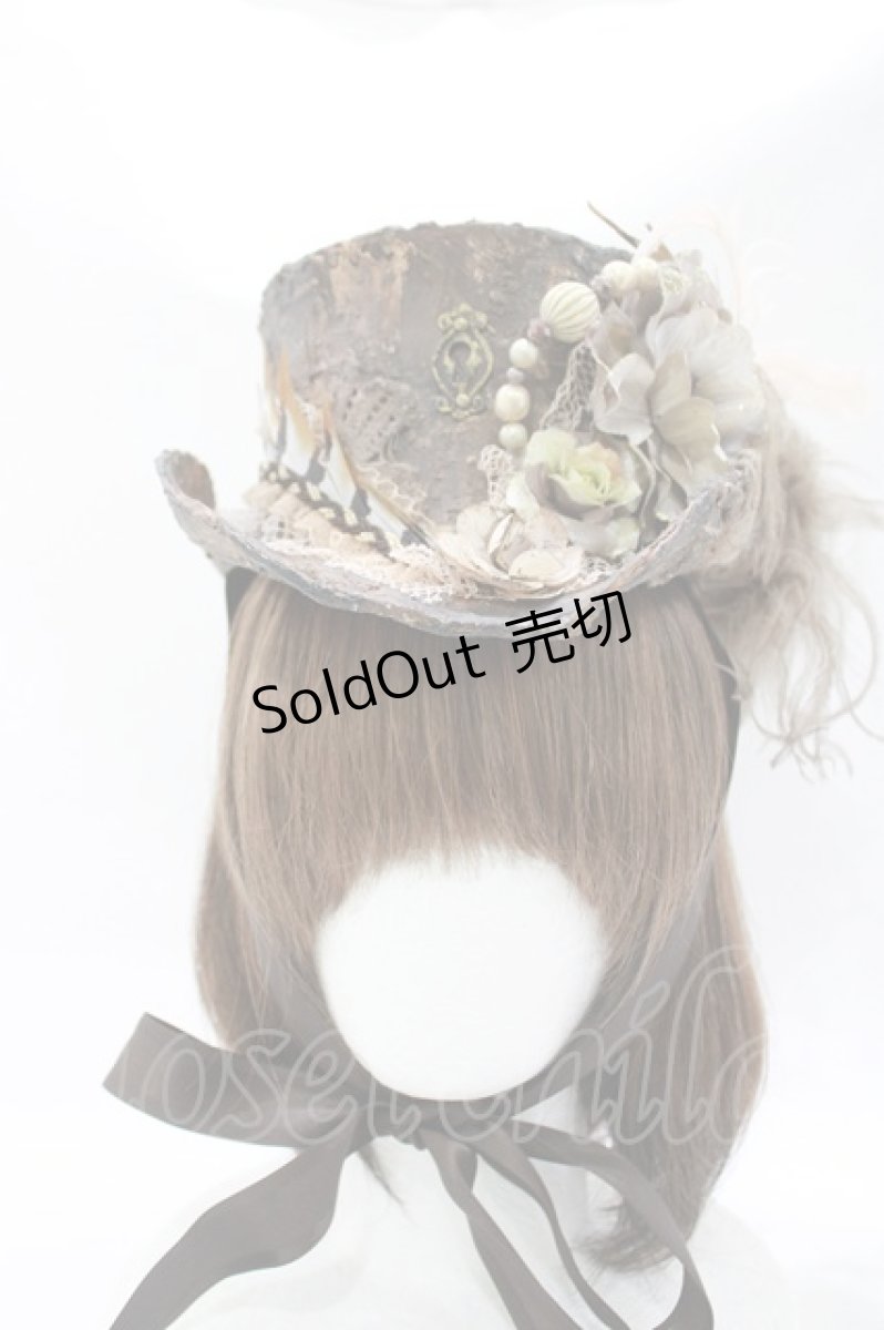 画像2: corgi-corgi / フェザーコサージュHAT   H-26-05-12-1002-GO-AC-KB-ZH (2)