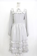画像1: Melody BasKet / Shiny dot dress L グレー H-26-05-12-1019-LO-OP-KB-ZH (1)