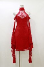 画像1: KILL STAR / レースワンピース XS 赤 H-26-05-12-083-SL-OP-AK-ZH (1)