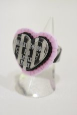 画像1: Angelic Pretty / MELODY TOYSハートリング  ピンク/ブラック H-26-05-12-018-AP-AC-NS-ZH (1)