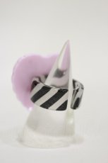 画像2: Angelic Pretty / MELODY TOYSハートリング  ピンク/ブラック H-26-05-12-018-AP-AC-NS-ZH (2)