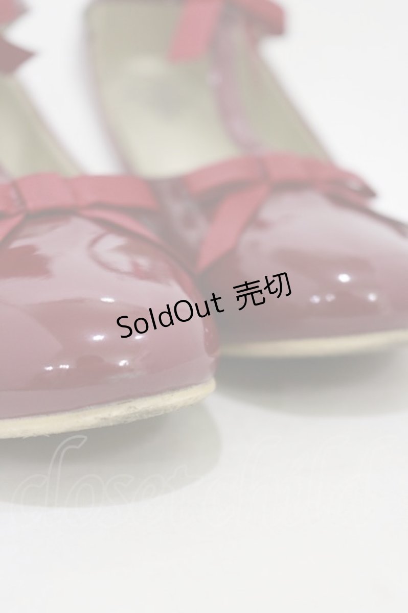 画像4: an another angelus / Tストラップリボンパンプス M RED H-26-05-12-025-CA-SH-NS-ZH (4)