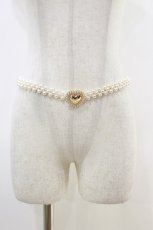 画像1: m petit by misako / TT*AMハートPLベルト  白 H-26-05-12-004-LO-ZA-NS-ZH (1)