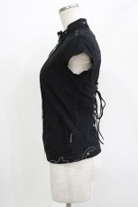 画像2: Ozz oneste / ラメ刺繍ZIPトップス  ブラック H-26-05-13-045-OO-TO-KB-ZH (2)