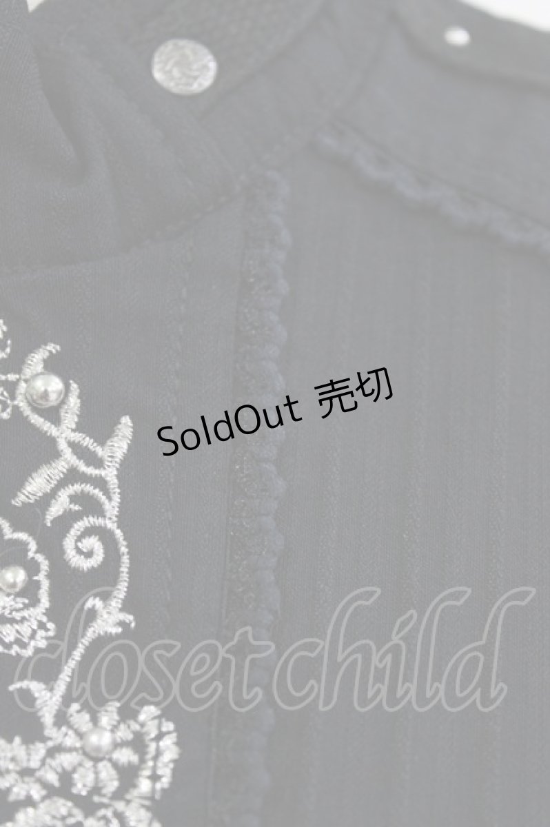 画像4: Ozz oneste / ラメ刺繍ZIPトップス  ブラック H-26-05-13-045-OO-TO-KB-ZH (4)