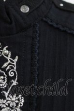 画像4: Ozz oneste / ラメ刺繍ZIPトップス  ブラック H-26-05-13-045-OO-TO-KB-ZH (4)