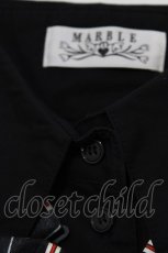画像4: MARBLE / タイ付きノースリーブブラウス  黒 H-26-05-13-048-GO-BL-AK-ZH (4)