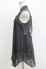 画像2: Rozen Kavalier / 刺繍ノースリーブチュニック  グレー H-26-05-13-054-OO-TO-KB-ZH (2)