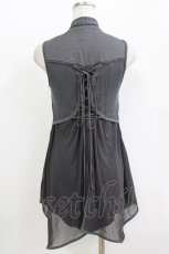 画像3: Rozen Kavalier / 刺繍ノースリーブチュニック  グレー H-26-05-13-054-OO-TO-KB-ZH (3)