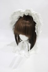 画像1: metamorphose / ラメ総レースハーフボンネット  オフ H-26-05-13-1004-ME-AC-NS-ZH (1)