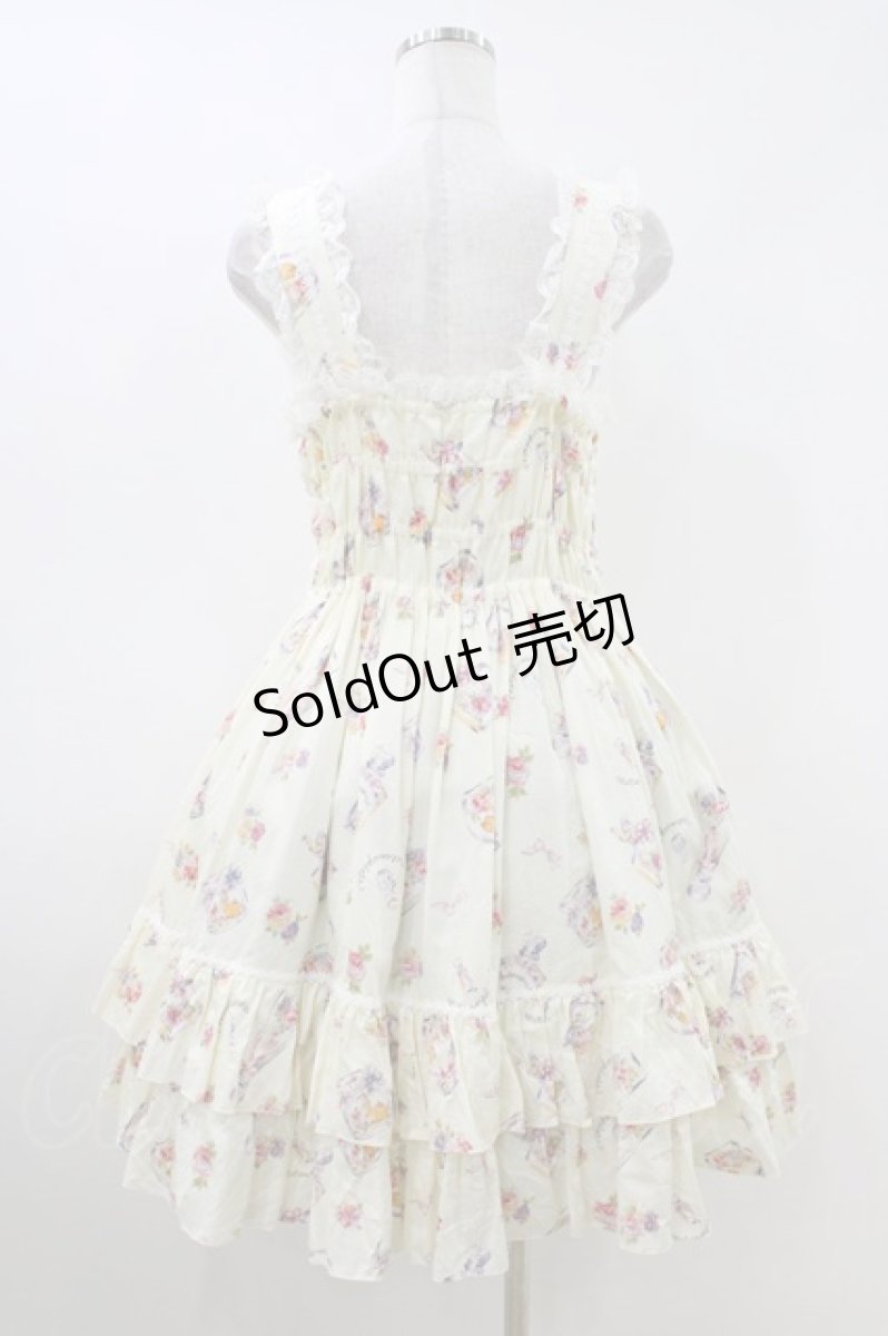 画像2: metamorphose / フラワーボトルシャーリングジャンパースカート Free オフ H-26-05-13-1022-ME-OP-NS-ZH (2)