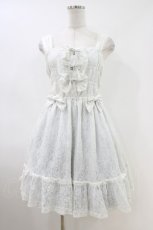 画像1: metamorphose / ラメ総レースシャーリングジャンパースカート Free オフ H-26-05-13-1023-ME-OP-NS-ZH (1)