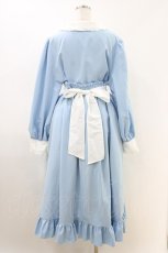 画像2: Cherirulu Chocola / ブラウス+MYフリルスカート+エプロン 4L サックス H-26-05-13-1024-GO-OP-NS-ZH (2)