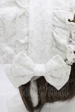 画像3: metamorphose / ラメ総レースハーフボンネット  オフ H-26-05-13-1004-ME-AC-NS-ZH (3)
