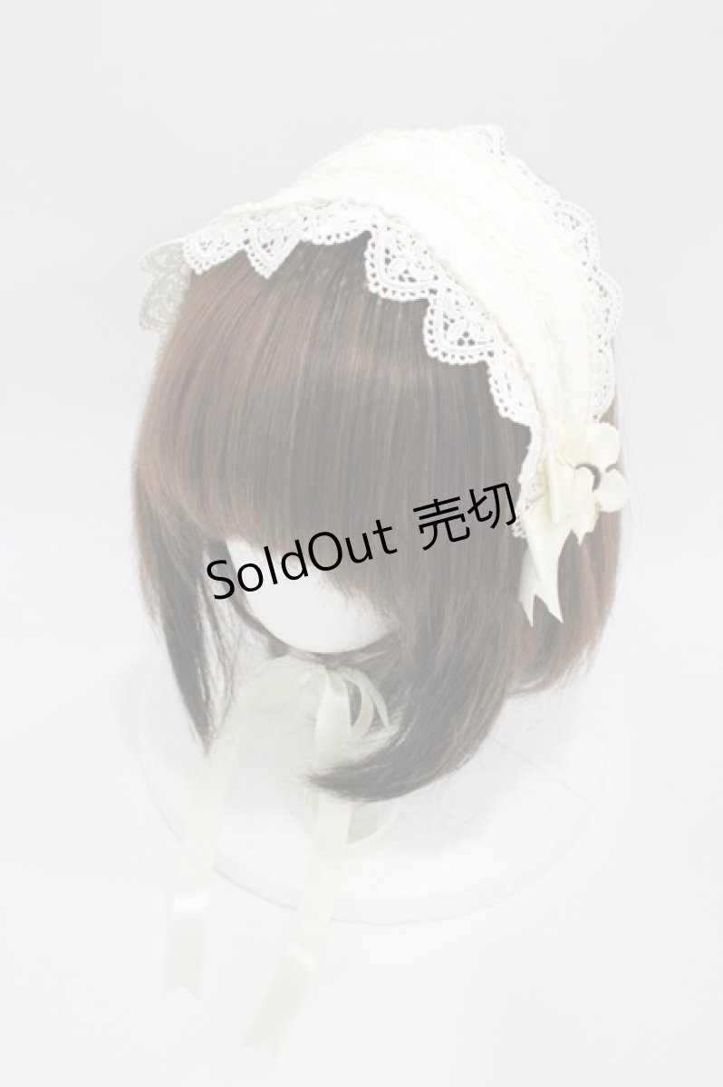 画像1: Innocent World / 小花レースヘッドドレス  アイボリー H-26-05-13-1005-IW-AC-NS-ZH (1)