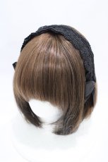 画像1: m petit by misako / TT*AMレースカチューシャ  ブラック H-26-05-13-1006-LO-AC-NS-ZH (1)
