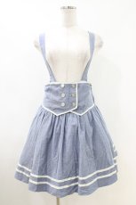 画像1: Blue rouge / サスペンダースカート Free ブルー H-26-05-13-1039-CA-SK-NS-ZH (1)