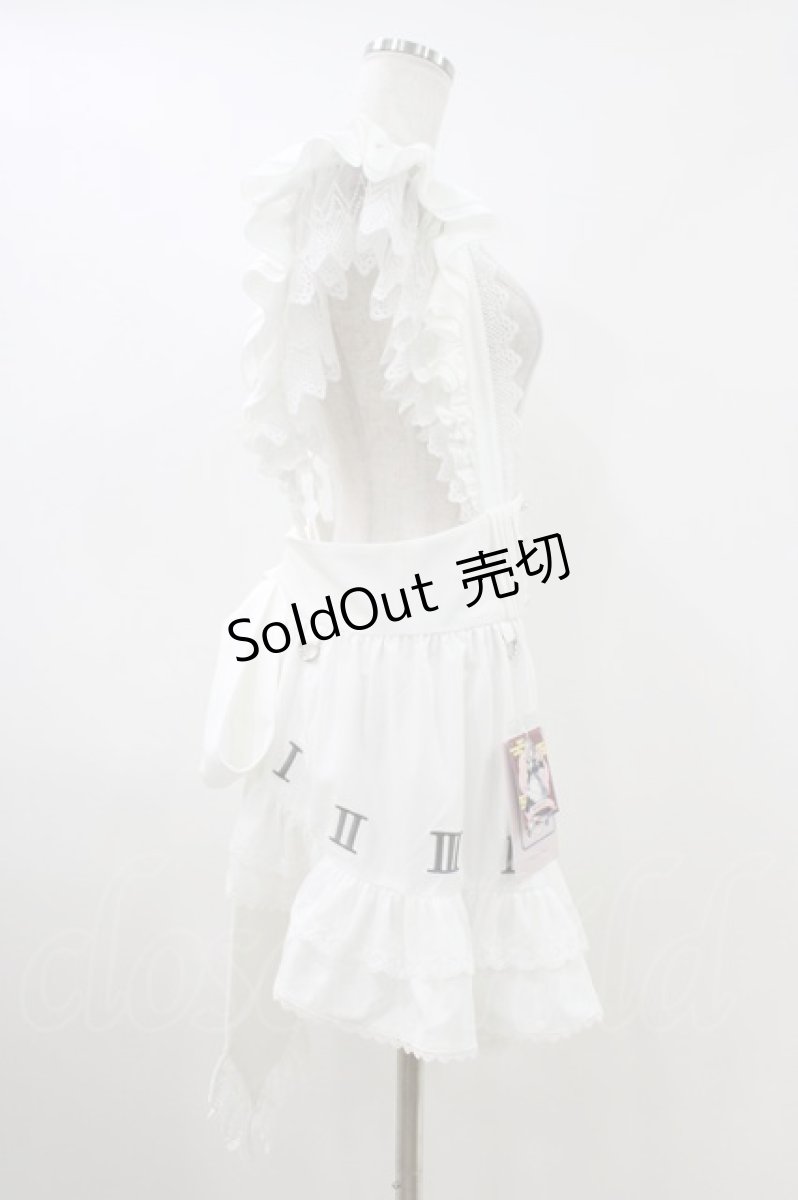 画像3: Hoshibako Works / 東方Project ×HoshibakoWorks 十六夜咲夜 時計盤刺繍入りフリルエプロン Free 白 H-26-05-13-1013-LO-OP-NS-ZH (3)