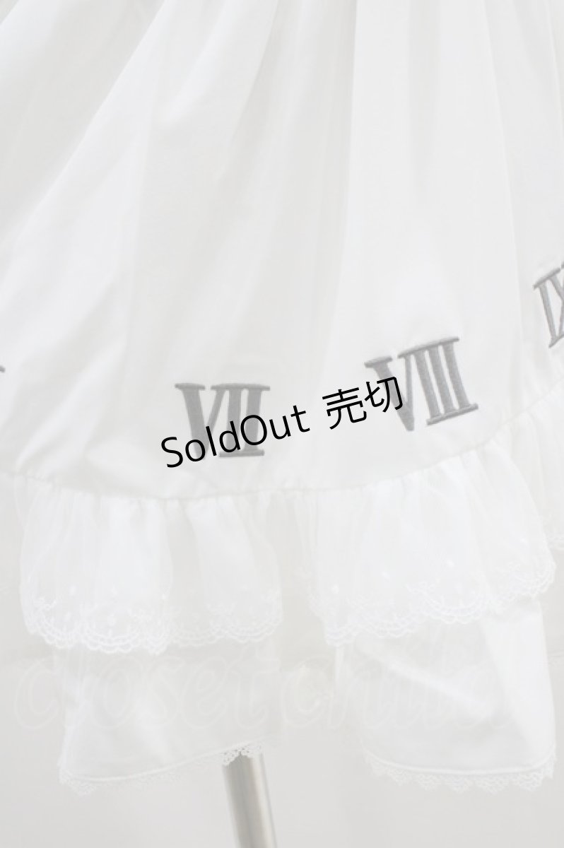 画像5: Hoshibako Works / 東方Project ×HoshibakoWorks 十六夜咲夜 時計盤刺繍入りフリルエプロン Free 白 H-26-05-13-1013-LO-OP-NS-ZH (5)