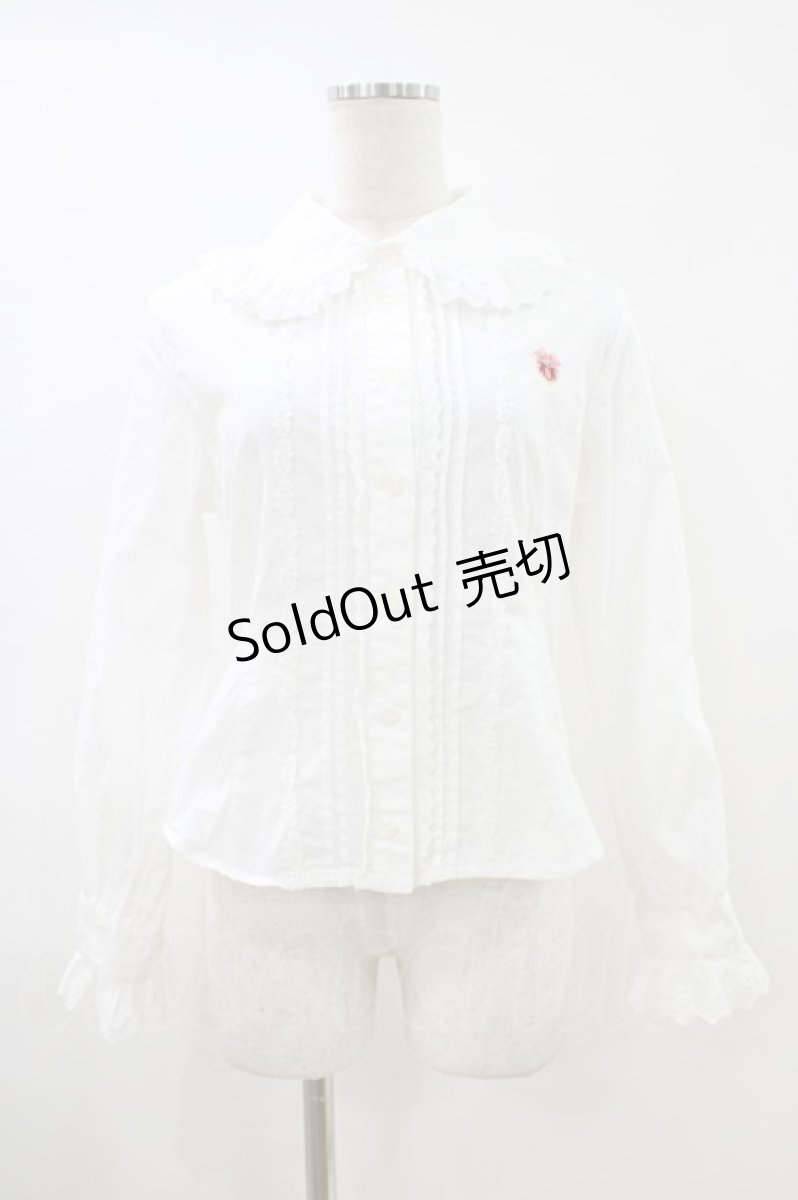 画像1: BABY,THE STARS SHINE BRIGHT / プリンセスドロップ刺繍ブラウス Free オフ H-26-05-13-1014-BA-BL-NS-ZH (1)