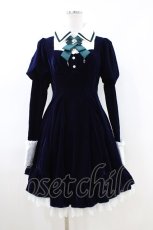 画像1: Hoshibako Works / 東方Project ×HoshibakoWorks 十六夜咲夜 リボンタイ付きワンピース S ネイビー H-26-05-13-1018-LO-OP-NS-ZH (1)